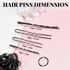 IKOCO 2-inch Bobby pins with wavy grips prevent slipping.