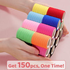 IKOCO cotton soft small hair ties for toddlers, gentle on delicate hair