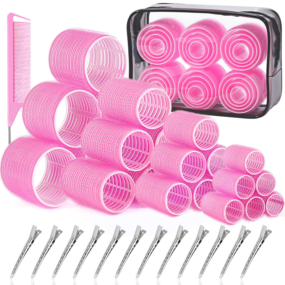IKOCO Hair Rollers Set packaging with four-size collection for versatile styling.