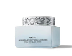Power Lift texture swirls on skin, suggesting plumping and lasting hydration.