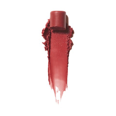 Lip swatch of ILIA Balmy Tint Lullaby on lips for sheer color.
