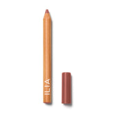 ILIA Lip Sketch Hydrating Crayon Banquette application shows soft-matte color with long wear