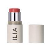 ILIA Multi-Stick All Of Me lip-cheek swatch shows buildable color for everyday wear