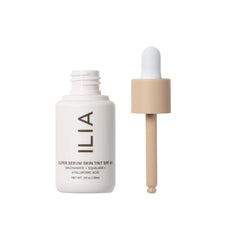 ILIA Skin Tint swatches reveal dewy finish and even complexion.