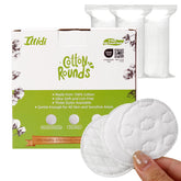 Illidi boxed cotton rounds with embossed texture for gentle cleansing