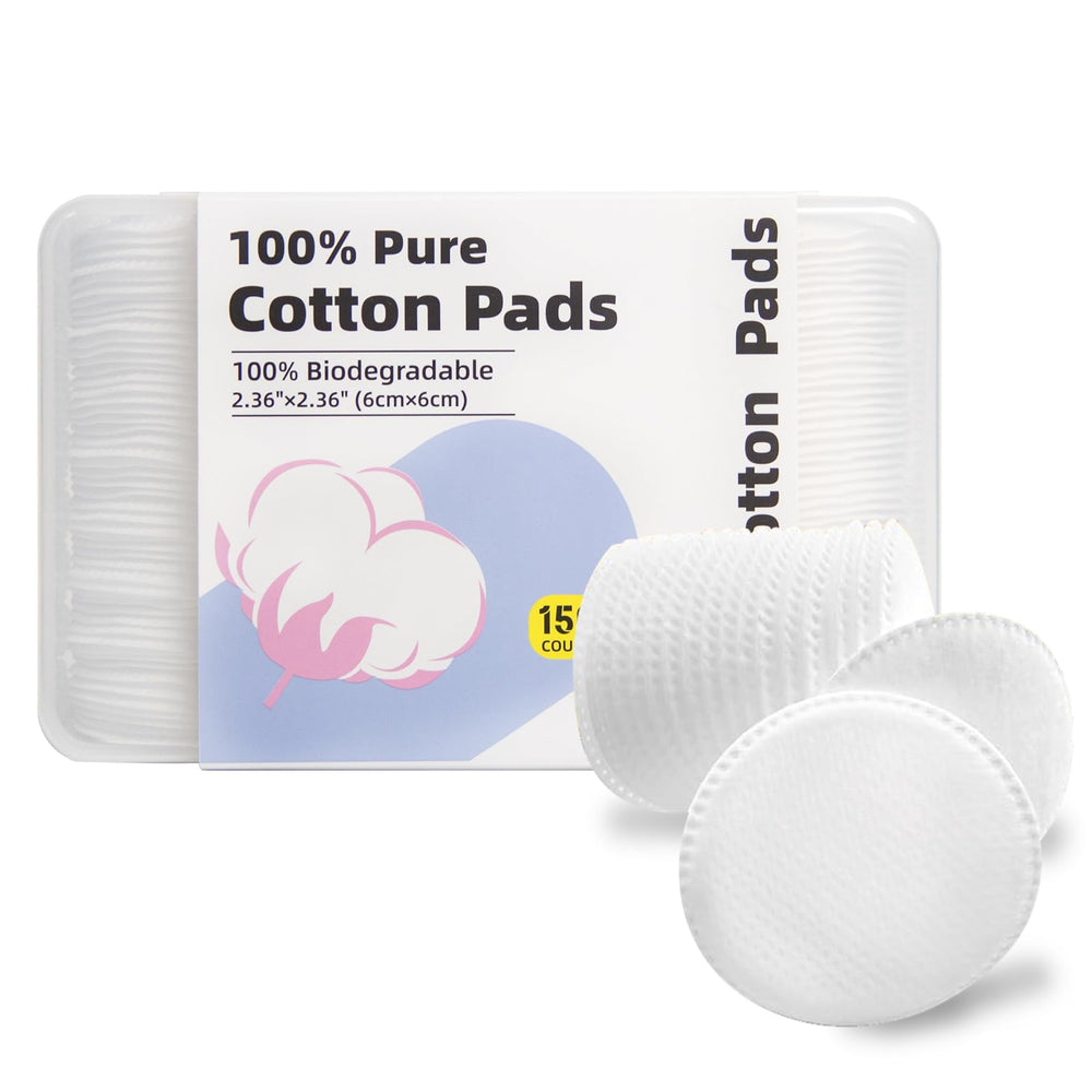Illidi cotton rounds with dual texture for gentle makeup removal