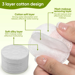Illidi lint-free, dual-sided rounds ideal for makeup removal