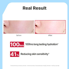Cuidado de la barrera con crema Illiyoon Ceramida Ato para piel sensible.
