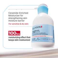 Ceramidas de Illiyoon e ingredientes clave para la barrera cutánea.