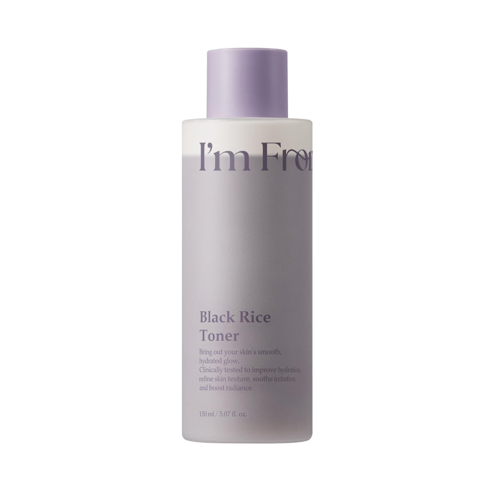 I'm From Black Rice Toner bottle delivering lightweight hydration for oily skin balance.