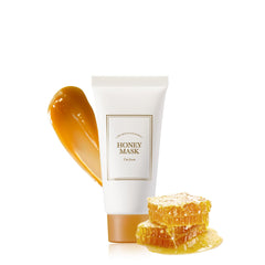 Im from Honey Mask jar close-up shows creamy texture and honey richness for hydration