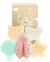 MoHern Esponja Konjac para Bebé – 5 Figuras Naturales, Suave para Baño Infantil, a Base de Plantas