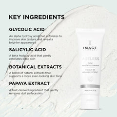 IMAGE Skincare Ageless Total Resurfacing Masque applied to cheek for even-toned look.