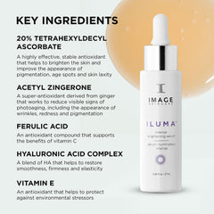 IMAGE Skincare Iluma Intense Brightening Serum application on skin