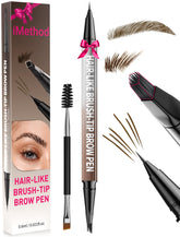 iMethod lápiz de cejas 2 en 1 para delineado natural.