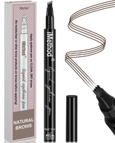 Lápiz de cejas iMethod con aplicador micro-tenedor para trazos realistas.