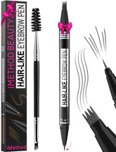 iMethod cejas pen punta 4 puntas para trazos naturales duraderos y rellenar cejas