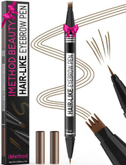 iMethod lapiz cejas 2 en 1 con punta 4 dientes para trazos realistas