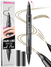 iMethod lapiz cejas curvado para trazos finos y naturales.