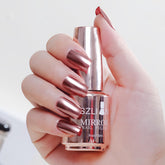 IMGDD Esmalte champán dorado con efecto espejo para uñas deslumbrantes.