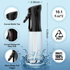 Imporx two-pack spray bottles set ready for versatile hair, plant, and cleaning tasks.