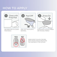 imPRESS ombre press-on nails with pre-applied adhesive for glue-free application