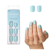 imPRESS Color Press-On Manicure package shows ready-to-wear nails for a quick salon-look.