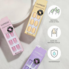 imPRESS Sweet Mango nails showing chip-proof and smudge-proof performance