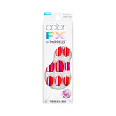 ColorFX de imPRESS Floating rojo perlado con brillo duradero para uso diario