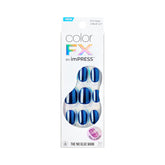 ColorFX Reconnect de imPRESS azul perlado, look moderno para un toque elegante.