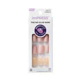 Uñas Dorothy de imPRESS con destellos multicolor para look vibrante