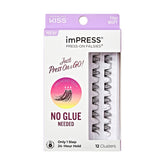 imPRESS Falsies press-on self-adhesive lashes 14-16mm natural look for quick daily glam