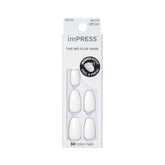 imPRESS Frosting press-on nails pack with PureFit technology for a comfortable, salon-like mani.