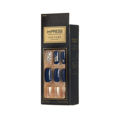imPRESS Couture Haute nails feature gold crystal accents for a touch of sparkle.