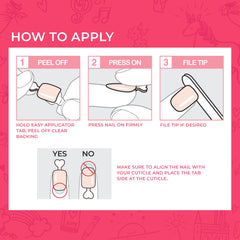 imPRESS kids-size squoval nails in pink for safe, mess-free play
