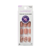 Uñas imPRESS Kingdom rosas corto squoval para un aspecto natural y cómodo