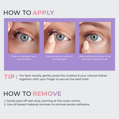 imPRESS KISS Easy Tab outer half-lashes 6-10mm define outer corners