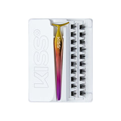 imPRESS Kiss Falsies 20-lash-clusters support 2–3 applications per kit.