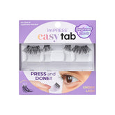 imPRESS KISS Falsies packaging close-up showing sleek self-adhesive lashes for quick wear