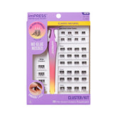 imPRESS KISS falsies press-on lashes 12mm-14mm natural volume for quick glam
