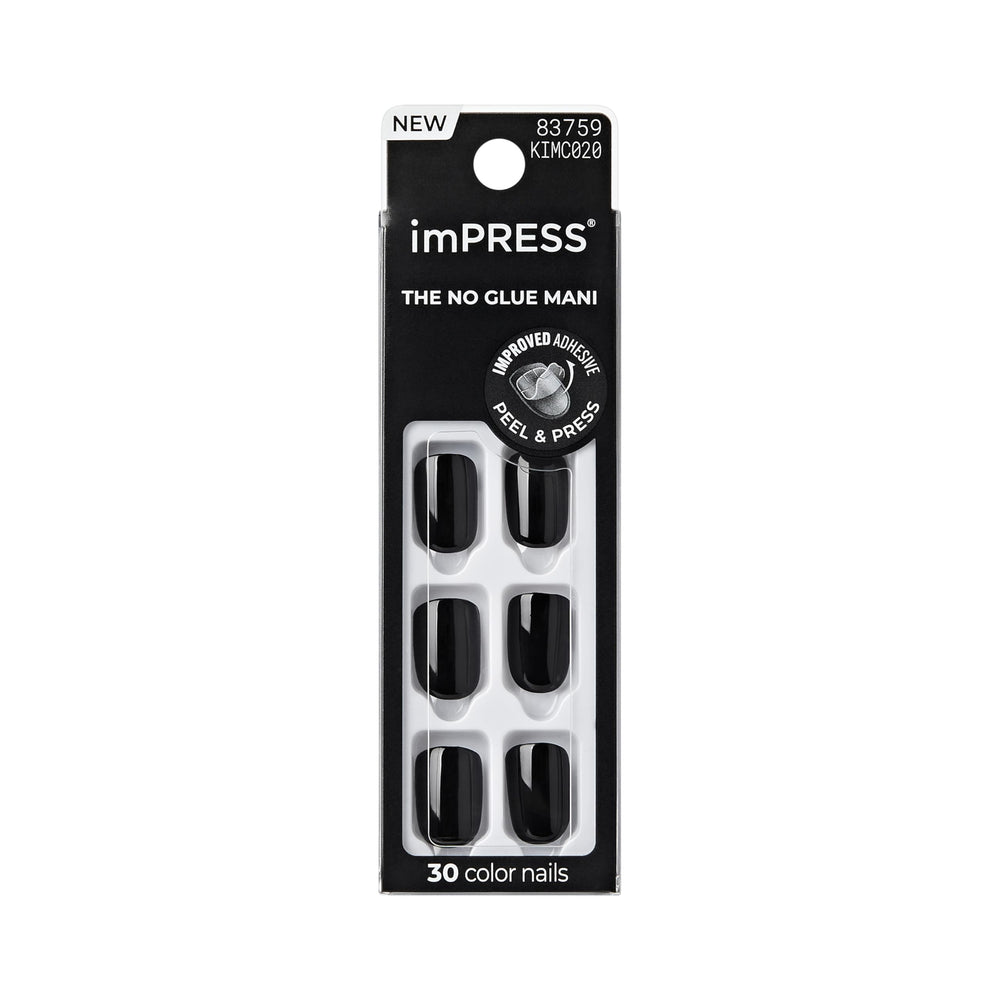 imPRESS uñas press negro: look elegante y práctico para cualquier ocasión.