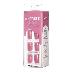 imPRESS Petal Pink short squoval nails for easy everyday wear