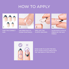 Uñas imPRESS Sweet Life de longitud media con forma almendra.