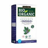 Indus Valley Indigo Powder packaging highlights organic, chemical-free hair dye option