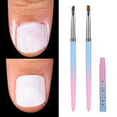 INENK Nail Art Clean Up Round Brush for precise cuticle polish cleanup
