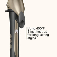InfinitiPRO by Conair five heat settings up to 400°F for versatile styling