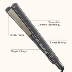 INFINITIPRO flat iron heats in 15 seconds for quick styling