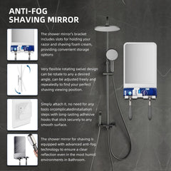 Infitrans adhesive installation option for easy mounting on glass or smooth tiles