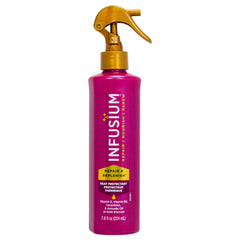 Protector térmico Infusium en botella, protege del calor y añade brillo.