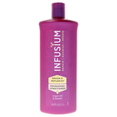 Infusium Reparar y Reponer: botella de acondicionador con keratina y argán para cabello dañado